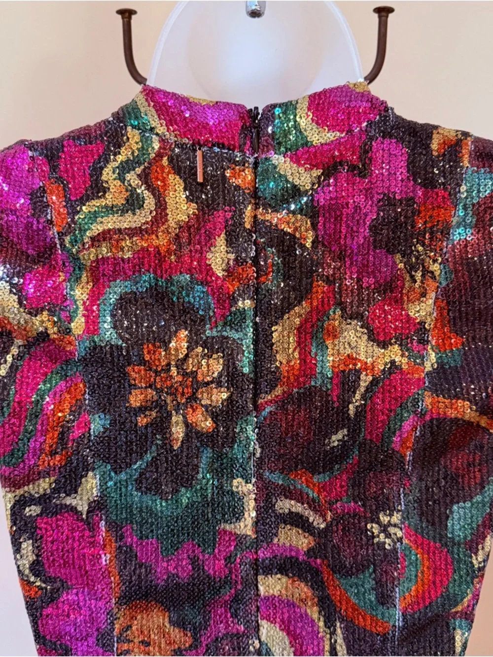 NEW MISA LOS ANGELES NAKIA FLORA GROOVE SEQUIN MINI DRESS SIZE XXS - Picture 13 of 15